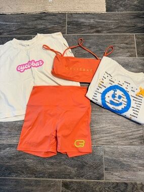 bundle of cyclebar merch